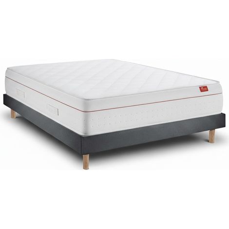 Conjunto Sommier com Colchão - Deluxe Ortopédico e Milano Anthracite