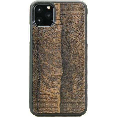 Holzhülle für iPhone 11 PRO MAX AZTEC CALENDAR ZIRICOTE (1/3)