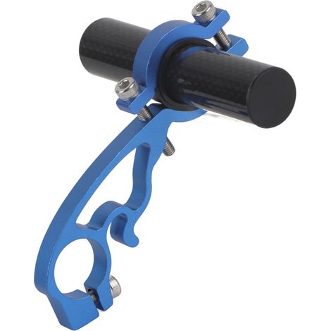 Support de guidon vélo pour GPS, lampe ou phare - Extension et fixation - Bleu (1/5)