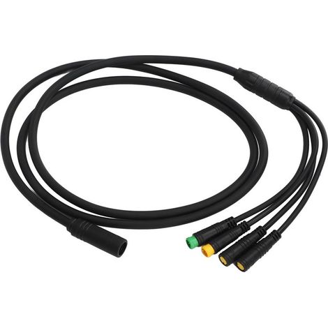 Câble de conversion étanche pour moteur de vélo 1 vers 4, rallonge pour moteur central BAFANG BBS01 BBS02, 1,2 m (3,9 pi) (1/5)