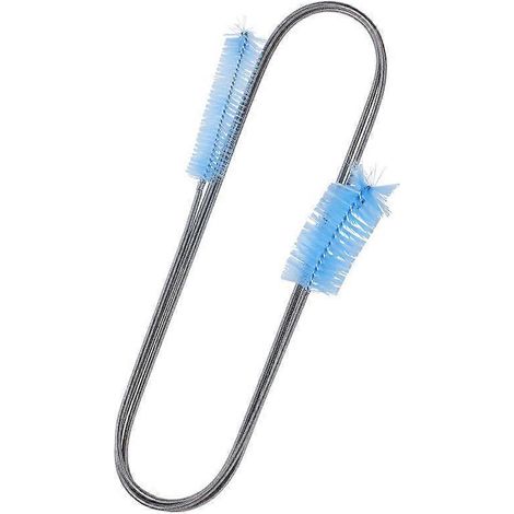Brosse de nettoyage de tuyau pour filtre en acier inoxydable à double extrémité, poils, pour aquarium, maison et cuisine ( ) (1/5)