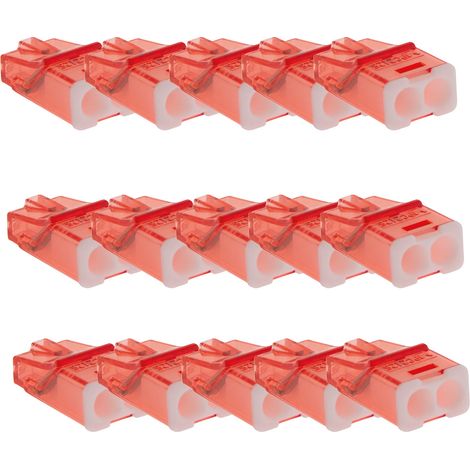 Sachet de 15 bornes 2 entrées mini connex - Blm