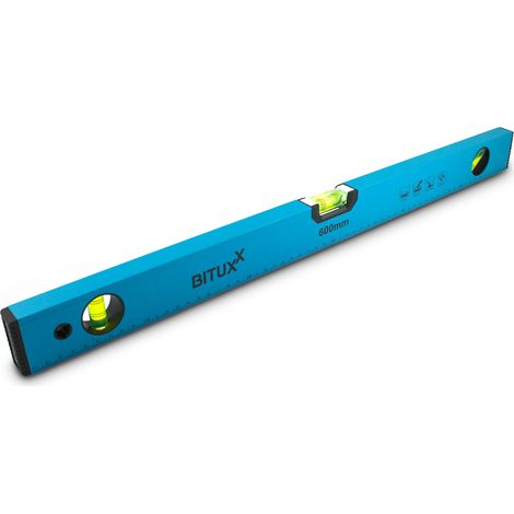 Bituxx Wasserwaage magnetisch Magnetwasserwaage Wasserwage Richtwaage Messwaage Bauwaage 3 Libellen Aluminium 60cm
