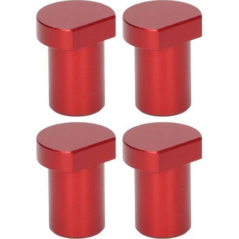 4 pièces blocs de limite de bureau pour le travail du bois, bloc de carte de limite d'établi pour le travail du bois 20mm de diamètre Rouge (1/5)