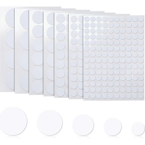 354 Pièces Cache Vis Blanc,12mm/15mm/21mm/30mm/50mm (1/5)