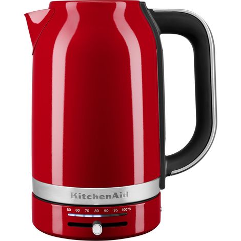 Bouilloire 1,7L Température Réglable Rouge (1/5)