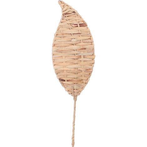 Signes Grimalt Ornamento da parete con foglie a scacchi Ornamento da parete da giardino marrone - 56x17x1 cm (1/3)