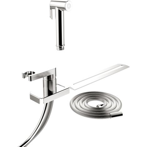 Durovin Bathrooms Hot and Cold Handheld Bidet Douche Sprayer Kit, Brass Easy-to-Install Under Seat Bidet Spray Set (1/5)