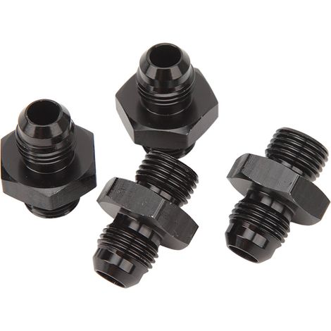 4 raccords mâles ORB 1500PSI en alliage d'aluminium, adaptateur O-Ring multifonction 6AN pour rampe d'injection, refroidisseur d'huile et pompe à carburant (1/5)