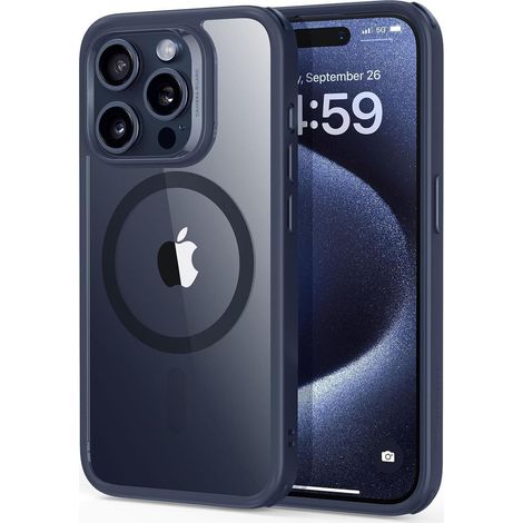 Handyhülle iPhone 15 Pro MagSafe Militärnorm iPhone 15 Pro Klares Blau (1/5)