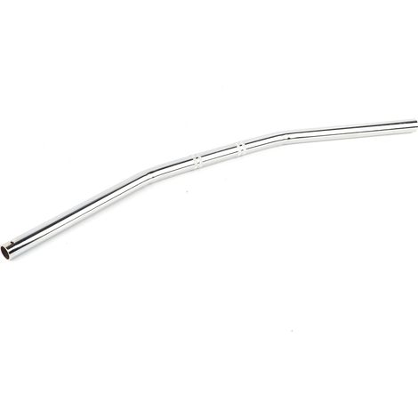 7/8Inch 22MM Moto Retro Bend Guidon Guidon Argent (1/5)