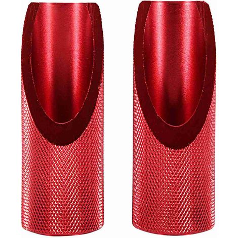 [Repose-pieds moto] Plaquettes aluminium anodisé rouges (2 pièces) compatible Honda Ruckus (1/5)