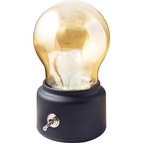LED-Nachtlicht, tragbar, USB-aufladbar, dimmbar, energiesparende Tischlampe, Nachttischlampe, warmweißes Licht (schwarz).