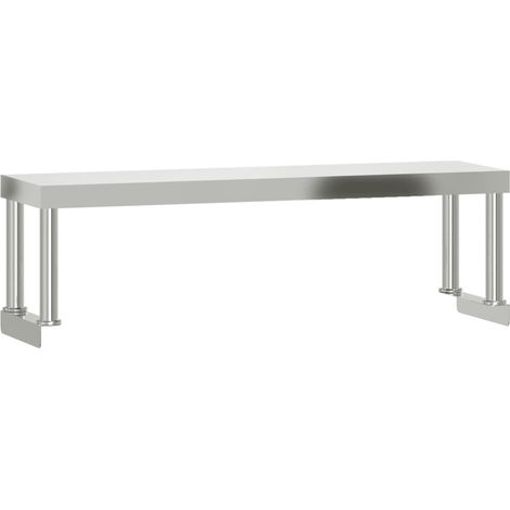 Étagère de table de travail 110x30x35 cm inox