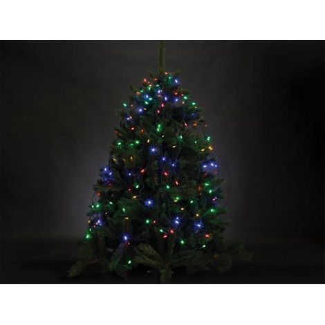 ATRIA LED - per albero 1,8 m - 220 lampade multicolor - filo verde - 24 V (1/4)