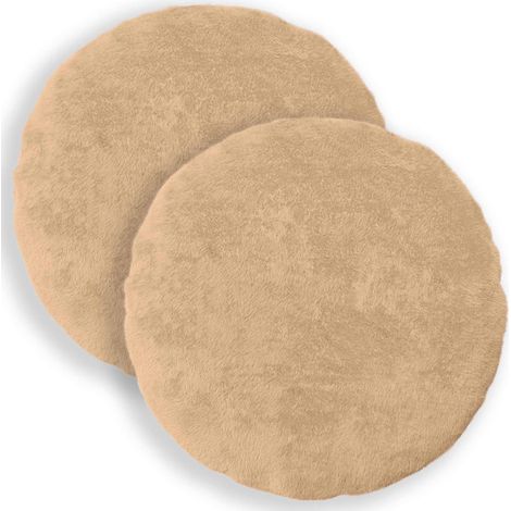 Kissenbezug 2 stk. HEERLEN Creme Durchmesser 40 cm vidaXL (1/5)