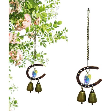 Dekoration Meditations Ornament Hufeisen Windspiel Outdoor