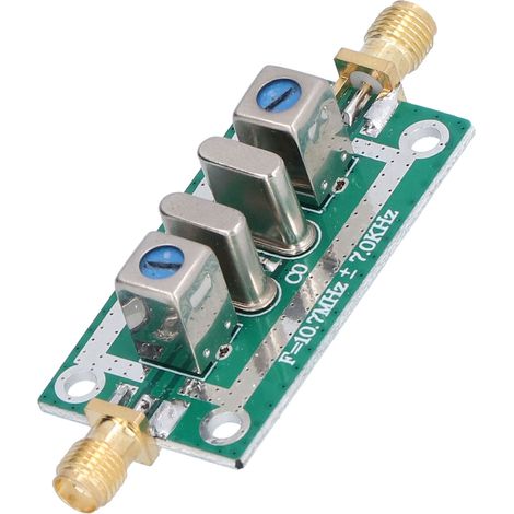 Filtre passe-bande RF 10.7 MHz ±7 kHz, cristal 10,7 M, étroit, pour instruments spéciaux, précision élevée (1/5)
