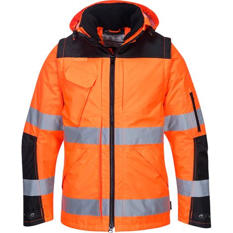 Giacca 3-in-1 Pro Hi-vis - Taglia 4XL - Arancione/nero - Portwest