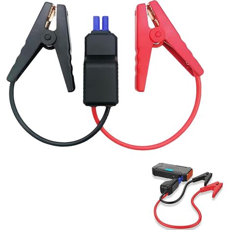 650a Câbles de démarrage d’urgence intelligents et portables 12V avec pinces crocodile – Système de protection avancé, matériel durable et isolant,pour démarrer votre voiture en toute sé