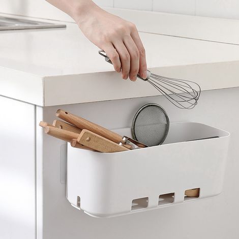 Boîte De Rangement Coulissante - Polypropylène - Pour Armoire De Cuisine Ou Sous Évier - 28,1 x 11,5 x 11,3 cm - 1 Pièce (1/5)