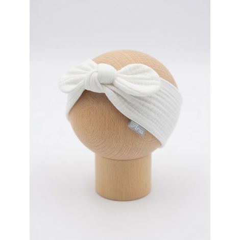 Diadema de muselina (blanca) (1/3)