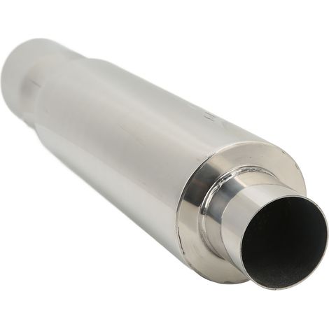 Silencieux arrière double paroi en acier inoxydable 63mm entrée 89mm sortie pièce de rechange universelle auto (1/5)