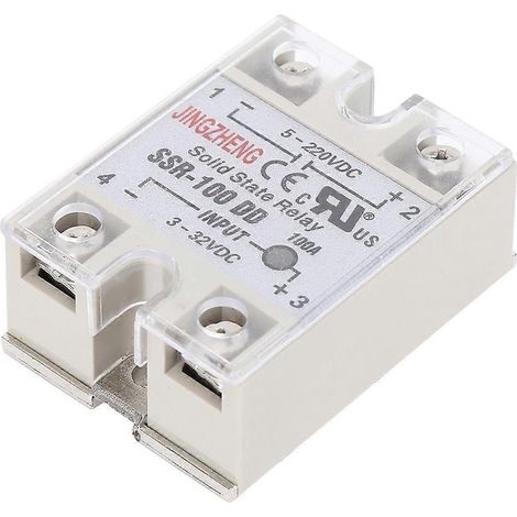 Halbleiterrelais DC/DC SSR mit kontaktlosem Schalter, hohe Qualität, SSR-100DD 5–220 V DC