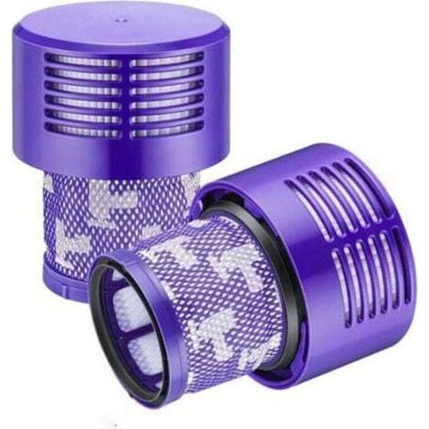 [JAMAIS UTILISÉ] 2 Paquet Lavables Rutilisables Filtre de Remplacement pour Dyson V10 Cyclone Animal Absolute Motorhead Total Clean Pro Extra Aspirateur Sans Fil avec Brosse de nettoyage, (1/4)