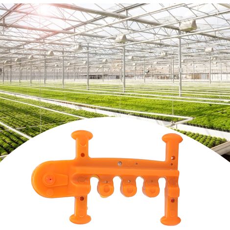 10-teiliges Gewächshaus-Reparaturset mit Kippschutz, Belüftungsfutter, Rollenvorrichtung und Zubehör (Orange) (1/5)