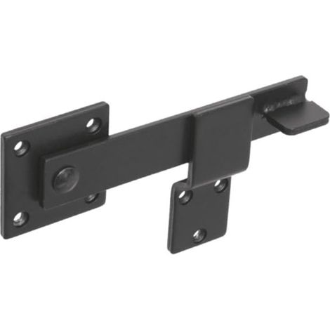 Loquet de portail de jardin - Verrou de porte - Verrou de portail - Verrou de serrure - Verrou coulissant noir - Portail de jardin (1/5)