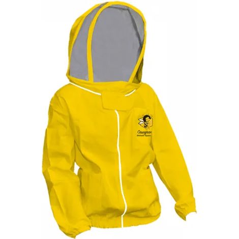 Art.257 Maschera a velo su camiciotto, cappuccio staccabile, cotone 100% - Giallo - L