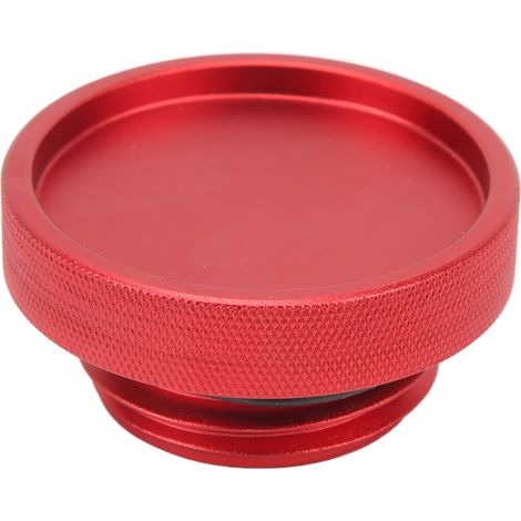 de remplissage d huile rond en alliage d aluminium rouge (1/5)