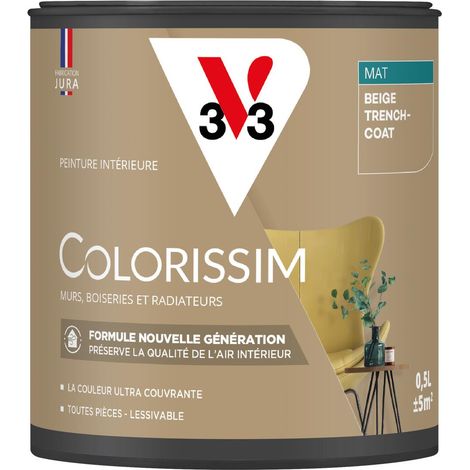 Peinture murale intérieure Colorissim® V33 Beige trench-coat Mat 0,5L