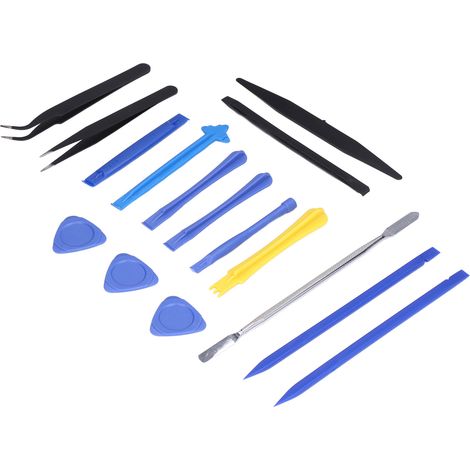 Elektronikreparaturset aus PVC, dreieckiger Kunststoffhebel, Öffnungsspatel, Pinzette, 6-teiliges Set (1/5)