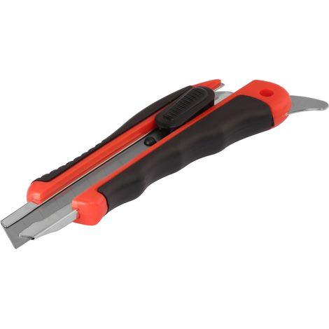 Cuchillo de mano para tapicería, hoja reemplazable con aleta  18 mm  Acero inoxidable (1/5)