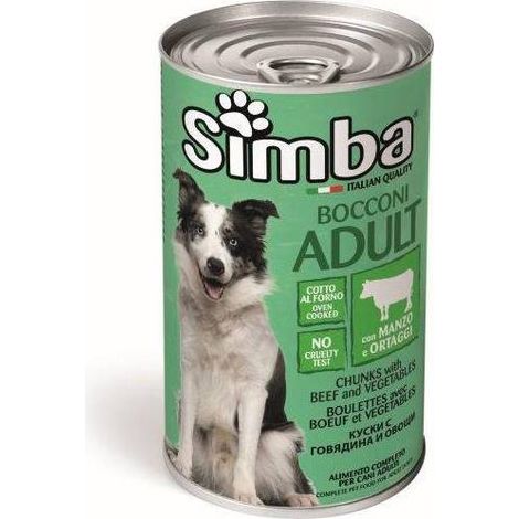 1PZ MONGE SIMBA CANE GR.1230 BOCCONCINI MANZO E VERDURE