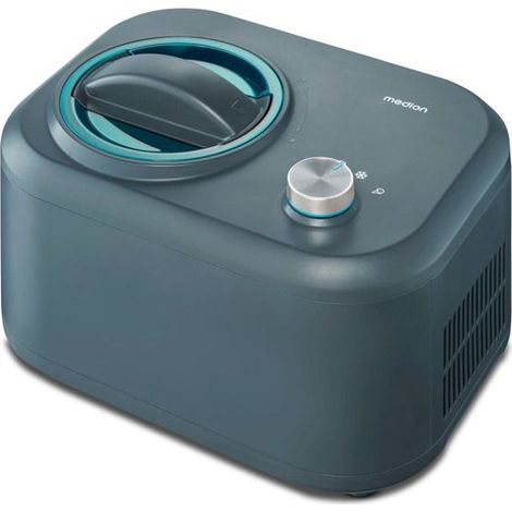 MEDION Eismaschine mit Kompressor (geeignet für die Zubereitung von Speiseeis, gefrorenem Joghurt & Sorbets, 1 Liter, 100