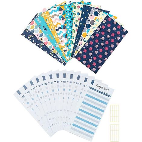 jeu d'enveloppes budgétaires à feuilles mobiles, enveloppes pour feuilles de budget de trésorerie-18X 9.2CM