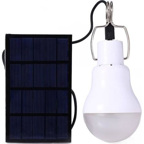 Ampoule Solaire - ZGEER - 15W - Éclairage Extérieur - Rechargeable - Portable (1/4)