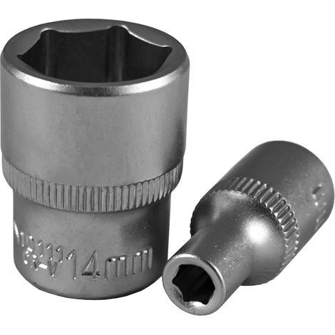 Llave de vaso jbm 1/4'' 11 mm perfil hexagonal identificación tamaño (1/3)