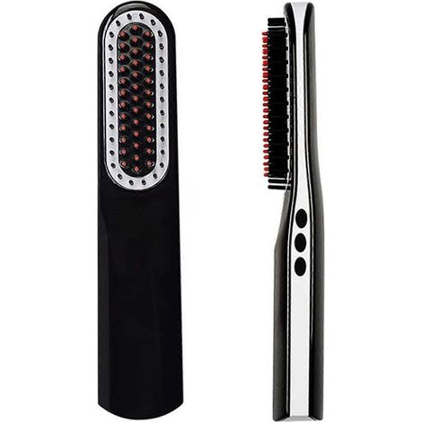 Lisseur de barbe professionnel, design ergonomique pour un confort optimal, élément chauffant PTC assurant une répartition intelligente de la chaleur, format portable (1/4)