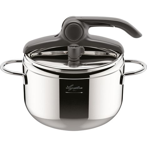 Lagostina Inoxfire Lagoeasy'up 5 l Grau, Edelstahl