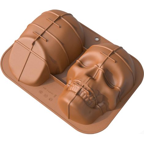 3D-Totenkopf-Kuchenform, Silikon-Backdekoration zum Selbermachen (1/5)