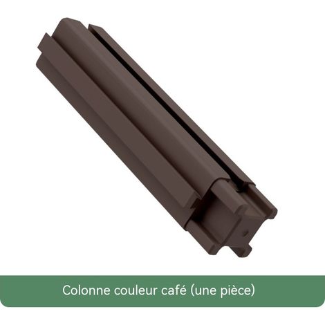 Kit de base pour potager surélevé de type élévateur avec système de circulation d'eau et bac de drainage, adapté à la culture de légumes et au jardinage - Accessoires : 40/50 poteaux [marron]