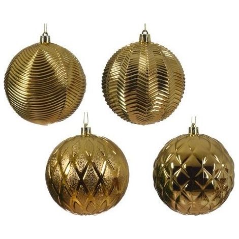Kaemingk Pallina Albero Sfera Light Gold Assortito