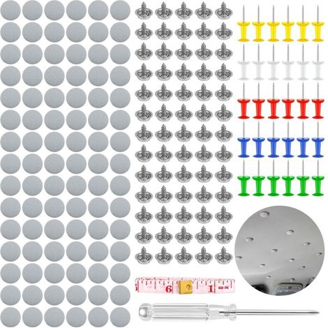 90 pièces Kit de réparation de toit de voiture, kit de réparation de toit de voiture, rivets de réparation de toit de voiture, rivets de réparation de toit de voiture, avec épingles à nourrice