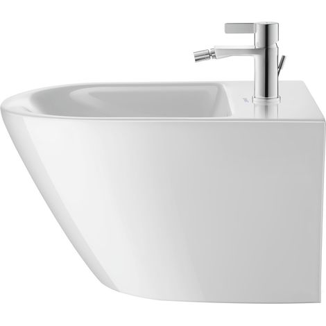 Duravit D-Neo Wand-Bidet, verdeckte Befestigung, 1 Hahnloch, mit
