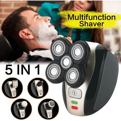 TEMPSA 5 en 1 4D Rasoir Électrique Tondeuse à Cheveux Rechargeable AC 110-220V-Ywey (1/5)