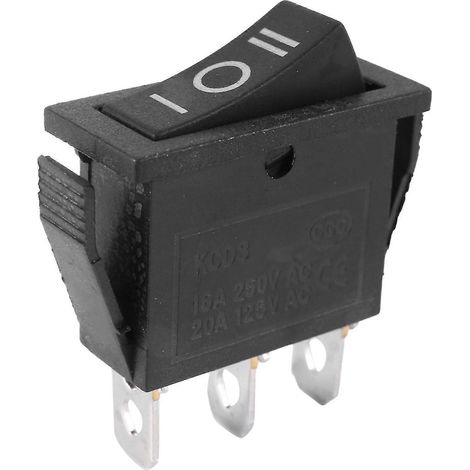 Interrupteur à bascule, 3 broches SPDT 3 positions Marche-Arrêt-Marche, 15 A 250 V CA / 20 A 125 V CA pour appareils ménagers (1/5)